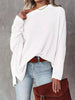 Waffle Knit Boat Neck T-Shirt by Simply Love
