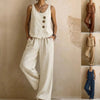 Women's Sleeveless Tank Top & Pants Two-Piece Set by FitiqueFit
