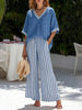 Women's Striped Tunic Top & Casual Trousers Two-Piece Set by FitiqueFit