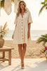Women’s Ruffle Hem Shirt Dress – Loose Fit Summer Holiday Style by FitiqueFit