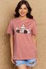 Simply Love Full Size Cat & Pumpkin Graphic Cotton T-Shirt by Simply Love