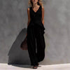 Ruffled Tank Top & Draping Wide-Leg Pants Set – 6 Colors, S–3XL by FitiqueFit