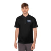 Peace & Progress Men's Polo Shirt — 'PEACE not POTENTIAL FOR WAR' Patch by Tristan’s Treehouse