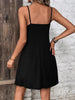 Women’s Solid Button-Detail Cami Dress by FitiqueFit