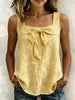 Women's Square-Neck Wide-Strap Sleeveless Tank Top by FitiqueFit