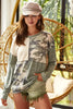 Women’s Color Block Camo T-Shirt – Casual Round Neck with Out Stitching by FitiqueFit