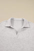Dark Khaki Polo Collar V Neck Pullover and Drawstring Sweatpants Set by Wild and Free Boutique