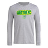 adidas Mens Size Long Sleeve Pre-Game T-Shirt Medium Grey Heather/Austin Fc XX-Large Tall by EasyOptionXY