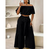 High-Waist Flared Pants & Top Two-Piece Set – 7 Colors, S–2XL by FitiqueFit