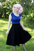 Retro Boat Neck Top in Royal Blue - 4X only, 1 left! by Retrolicious