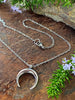 CRESCENT MOON NECKLACE by Bellaforma Jewelry
