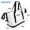 37QT Fish Cooler Bag With Fishing Rod Holder