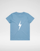 WHITE BOLT TEE - CLOUD BLUE by LITTLE RAD THINGS