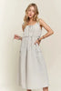 New Summer Drawstring Slit Back Cargo Dress For Women – Stylish, Practical, Modern, Trendy, Perfect for Casual Outings by Stevvex