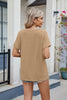 Florira Notched Short Sleeve T-Shirt by Simply Love