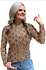 Brown Game Day Football Mesh Sheer Long Sleeve Top by Wild and Free Boutique