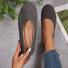 Women’s Low-Cut Round Toe Loafers – Slip-On Flat Casual Shoes by FitiqueFit