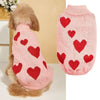 Pet Clothes Valentine's Day New Year Love Dog Knitted Sweater by My Store