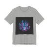 Neon Cyberpunk Skyline Tee | synthwave skyline, future city art by Tristan’s Treehouse