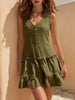 Women's Sleeveless Linen Button-Up Midi Dress by FitiqueFit