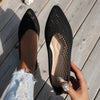 Women's Pointed Toe Flyknit Slip-On Loafers – Flat Casual Shoes by FitiqueFit