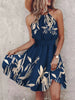 Paisley Print Halter Neck Mini Dress by Wild and Free Boutique