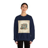 Vintage Passport Stamp Luggage Crewneck Sweatshirt | retro travel postcard, wanderlust design by Tristan’s Treehouse
