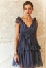 Tie Shoulder Polka Dot Mesh Dress For Women – Flirty Retro Polka Dot Elegant Dress with Adjustable Ties & Sheer Mesh Fabric For Special Occasions by Stevvex