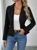 Women's Slim Fit Solid Color Blazer – French Style Long Sleeve Jacket by FitiqueFit