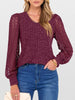 Lace Sleeve V-Neck T-Shirt by Simply Love