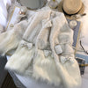 Ladies Fashion Stitching Lamb Plush Jacket