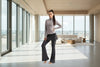 Women’s Long Sleeve Running Set – Zip-Up Slim Fit Gym Outfit by FitiqueFit