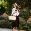 Aaliyah Gauze Long Sleeve White Button Up Top by Elsie & Zoey by DoodleBug's