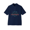 Motivation Is a Universal Language Polo — Tristan's Treehouse Men's Piqué by Tristan’s Treehouse