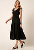 Smocked Ruffled Tiered Midi Dress – Feminine, Romantic, Flattering and Playful Design & Whimsical Style by Stevvex
