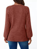 Ribbed Knit Decor Button Long Sleeve T-Shirt by Simply Love