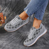 Floral Print Lace-Up Sneakers – Comfortable Canvas Shoes by FitiqueFit
