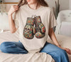 Mexican Vintage Boxing Gloves T-Shirt - Aztec Mayan Fighter Tee by Dog Mom Hat