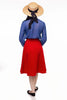 Charlotte Skirt in Red by Retrolicious