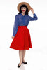 Charlotte Skirt in Red by Retrolicious