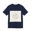 Botanical Doodle Circle Tee | hand drawn line drawing, sketch pattern by Tristan’s Treehouse
