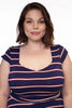 Amelia Dress in Navy Stripes - XS only by Retrolicious