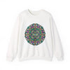 Psychedelic Botanical Mandala Crewneck | Festival Art Sweatshirt by Tristan’s Treehouse