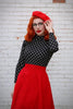 Charlotte Skirt in Red by Retrolicious