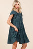 Lace Detail Ruffled Button Down Tiered Dress For Women – Romantic and Feminine Dress with Delicate Lace and Flowing Tiers by Stevvex