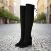 Plus-Size Over The Knee Long Boots for Women – Chunky Heel Nightclub Platform by FitiqueFit