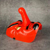 Red Plastic Dog Halloween Grimace Mask by My Store
