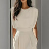 Women’s wide-leg short sleeve jumpsuit by FitiqueFit
