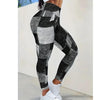 Plaid Peach Print High-Waist Tummy Control Yoga Pants – Slim Fit Fitness Leggings by FitiqueFit