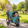 3 Wheel Pet Stroller with Easy One-Click Quick Fold, Mesh Window, Washable Cushion, for Medium Dogs by Furr Baby Gifts